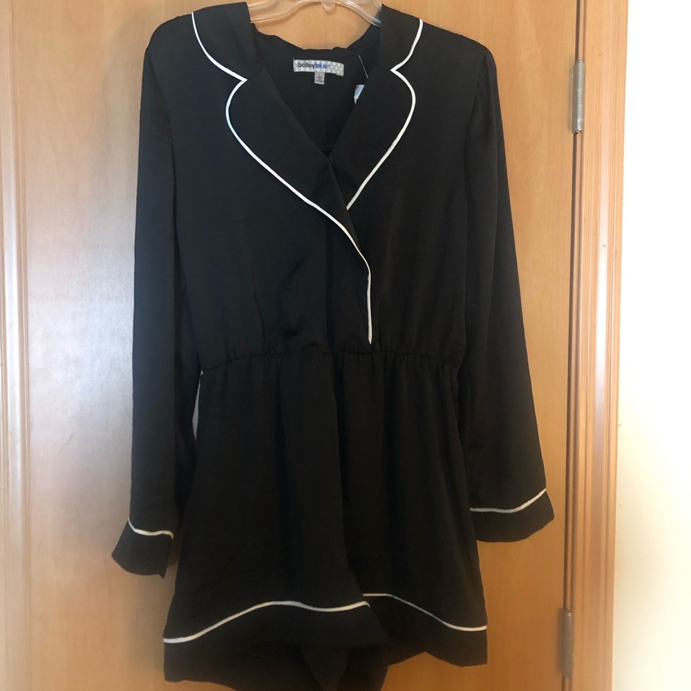 Silky Long-Sleeved Pajama Romper